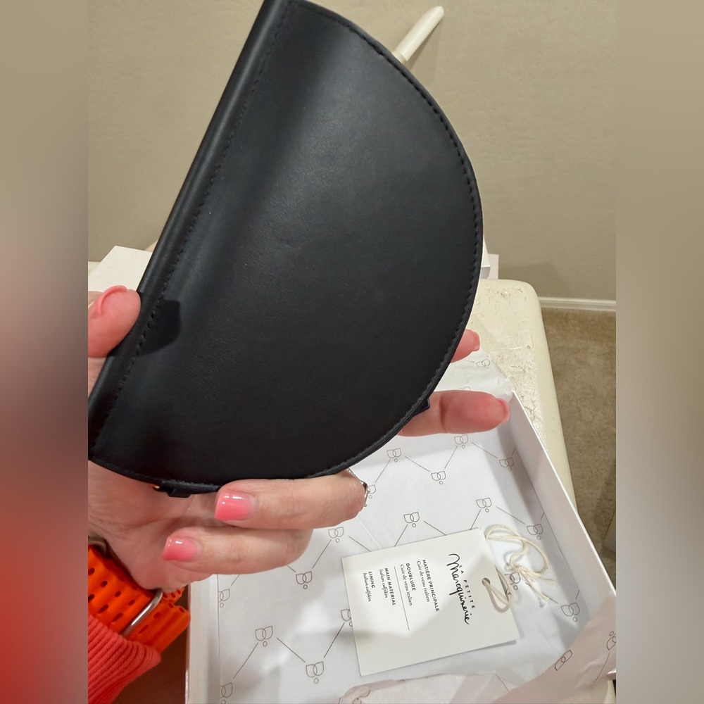 Polene half moon wallet black - Picture 4 of 6